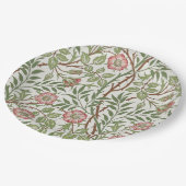 Sweet Briar Climbing Rose Muster Pappteller (Schrägansicht)