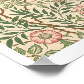 "Sweet Briar"-Design für Tapeten, gedruckt von Joh Poster (Ecke)