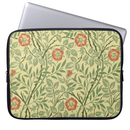 Sweet Briar Pattern (by William Morris) Laptopschutzhülle (Vorderseite)