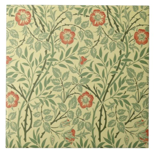 Sweet Briar Pattern (von William Morris) Fliese (Vorderseite)