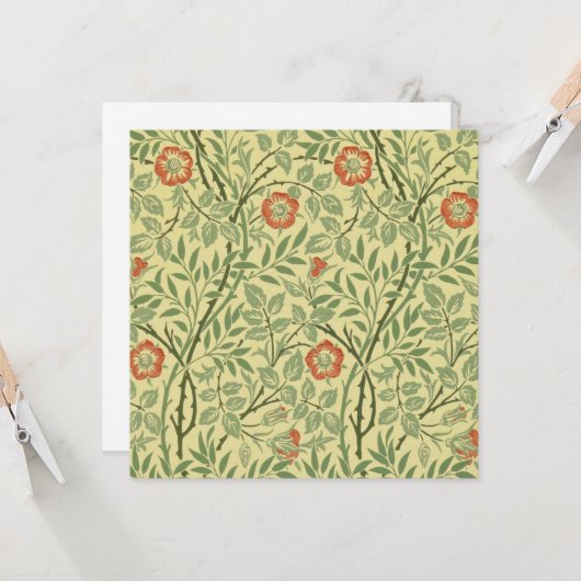 Sweet Briar Pattern (von William Morris) Karte (Vorderseite/Rückseite Beispiel)