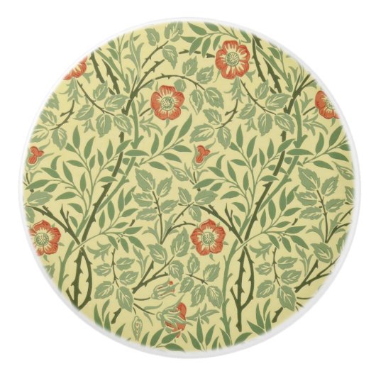 Sweet Briar Pattern (von William Morris) Keramikknauf (Vorderseite)
