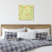 Sweet Briar Pattern (von William Morris) Leinwanddruck (Insitu (Schlafzimmer))