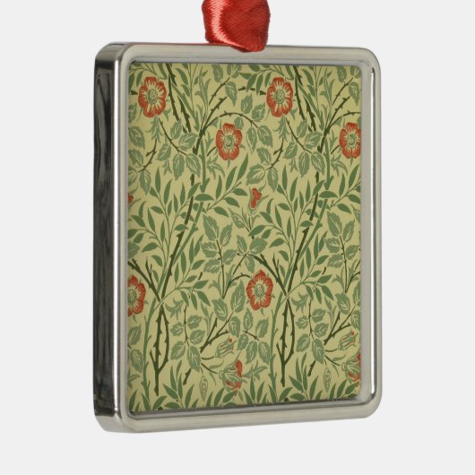 Sweet Briar Pattern (von William Morris) Ornament Aus Metall (Rechts)