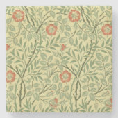 Sweet Briar Pattern (von William Morris) Steinuntersetzer (Vorderseite)