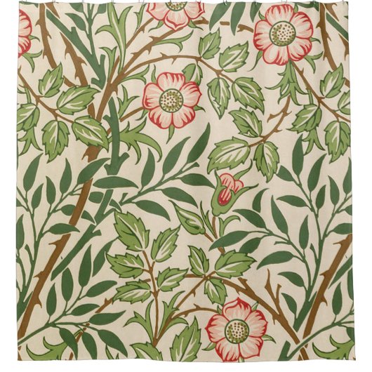 Sweet Briar William Morris Duschvorhang (Vorderseite)