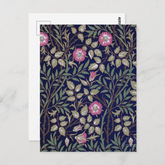 Sweet Briar, William Morris Postkarte (Vorne/Hinten)