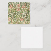 Sweet Briar William Morris Quadratische Visitenkarte (Vorne/Hinten)
