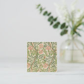 Sweet Briar William Morris Quadratische Visitenkarte (Stehend Vorderseite)