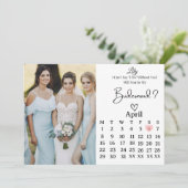 Sweet Bridesmaid Proposal Invitation Einladung (Stehend Vorderseite)