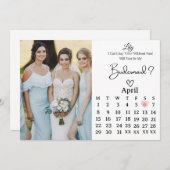 Sweet Bridesmaid Proposal Invitation Einladung (Vorne/Hinten)