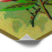 Sweet Brier Peach Label Poster (Ecke)