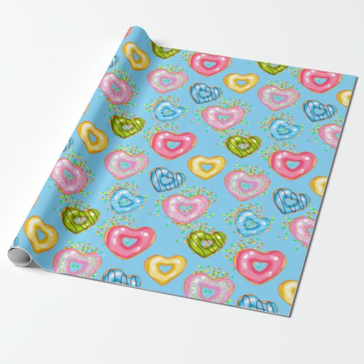 Sweet & Bright Donuts Donuts Serie Design 2 Geschenkpapier (Ungerollt)
