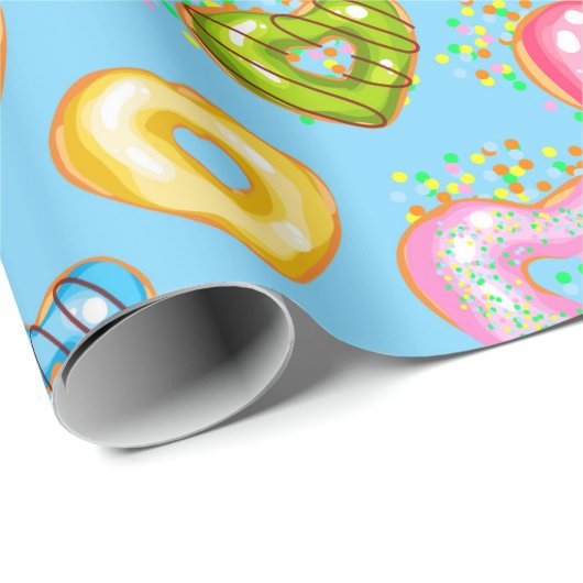 Sweet & Bright Donuts Donuts Serie Design 2 Geschenkpapier (Rolleneckpunkt)