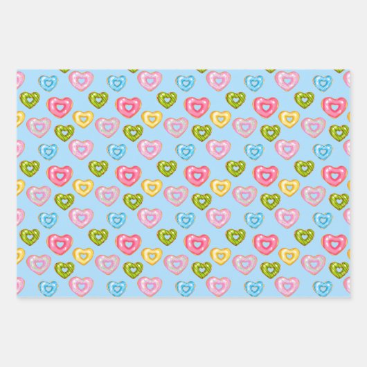 Sweet & Bright Donuts Donuts Serie Design 3 Geschenkpapier Set (Vorderseite)