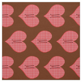 Sweet Bright Funny Mit Monogramm Hearts Muster Stoff