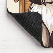 Sweet Brown and White Shih Tzu Mousepad