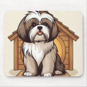 Sweet Brown and White Shih Tzu Mousepad (Vorne)