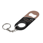 Sweet Brown Bean Promoting Business Schlüsselanhän Mini Flaschenöffner (Vorderseite Schrägansicht)