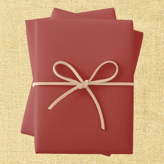 Sweet Brown Solid Color Geschenkpapier Set