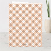 Sweet Brown Teddy Bear Sleeping Baby Dankeskarte (Rückseite)