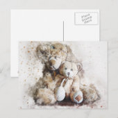 Sweet Brown Teddy Bears Postkarte (Vorne/Hinten)