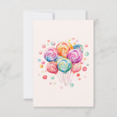 Sweet Budget CandyLane Kindersticker Dankeskarte (Rückseite)