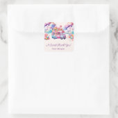 Sweet Budget CandyLane Kindersticker Quadratischer Aufkleber (Tasche)