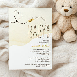 Sweet Bumble Bee Baby Dusche Einladung