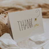 Sweet Bumble Bee Baby Dusche geklappt Dankeskarte