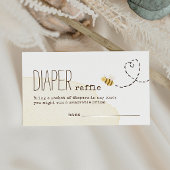 Sweet Bumble Bee Baby Dusche Windeln Raffel Begleitkarte