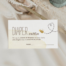 Sweet Bumble Bee Baby Dusche Windeln Raffel