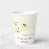 Sweet Bumble Bee Baby Shooting Cups Pappbecher (Rückseite)