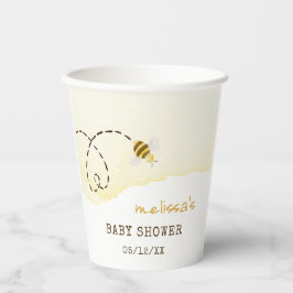 Sweet Bumble Bee Baby Shooting Cups Pappbecher