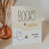 Sweet Bumble Bee Baby Shower Bücher und Geschenke Sockelschild