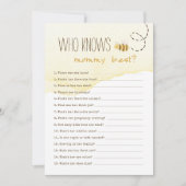 Sweet Bumble Bee, die Mommy Best Card kennt Einladung (Vorderseite)