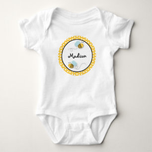 Sweet Bumble Bee Personalisiert Baby T - Shirt