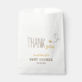 Sweet Bumble Bee Vielen Dank Baby Shower Gefallen  Geschenktütchen (Vorderseite)