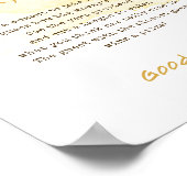 Sweet Bumble Bee Wie groß ist Mama's Bauch-Zeichen Poster (Ecke)