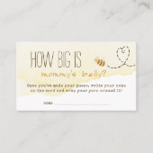 Sweet Bumble Bee Wie groß ist Mommys Bly Game Card Platzkarte (Vorderseite)