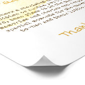 Sweet Bumblebee Baby Dusche Familie Tradition Unte Poster (Ecke)