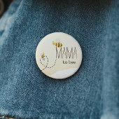 Sweet Bumblebee Baby Shower Mama zum Knopf Button