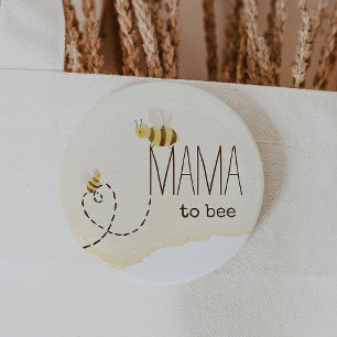 Sweet Bumblebee Baby Shower Mama zum Knopf Button