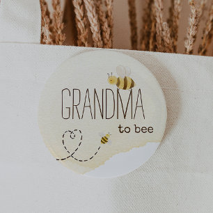 Sweet Bumblebee Baby Shower Oma to Bee Button