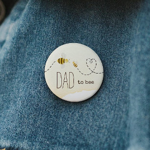 Sweet Bumblebee Baby Shower Vater zu bedienen Button