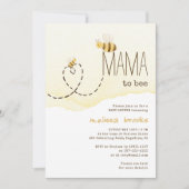 Sweet Bumblebee Mama wird in einer Babydusche Einladung (Vorderseite)