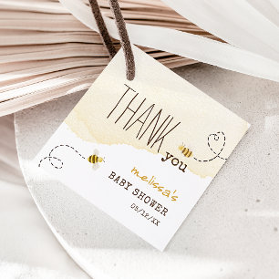 Sweet Bumblebee Mama zu Baby Dusche Vielen Dank Geschenkanhänger