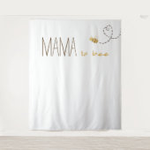 Sweet Bumblebee Mama zum Baby Dusche Hintergrund Wandteppich (Vorderseite)