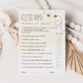 Sweet Bumblebee raten, wer Mama oder Daddy Game Ca Einladung