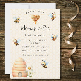 Sweet Bumblebees Baby Dusche Einladung